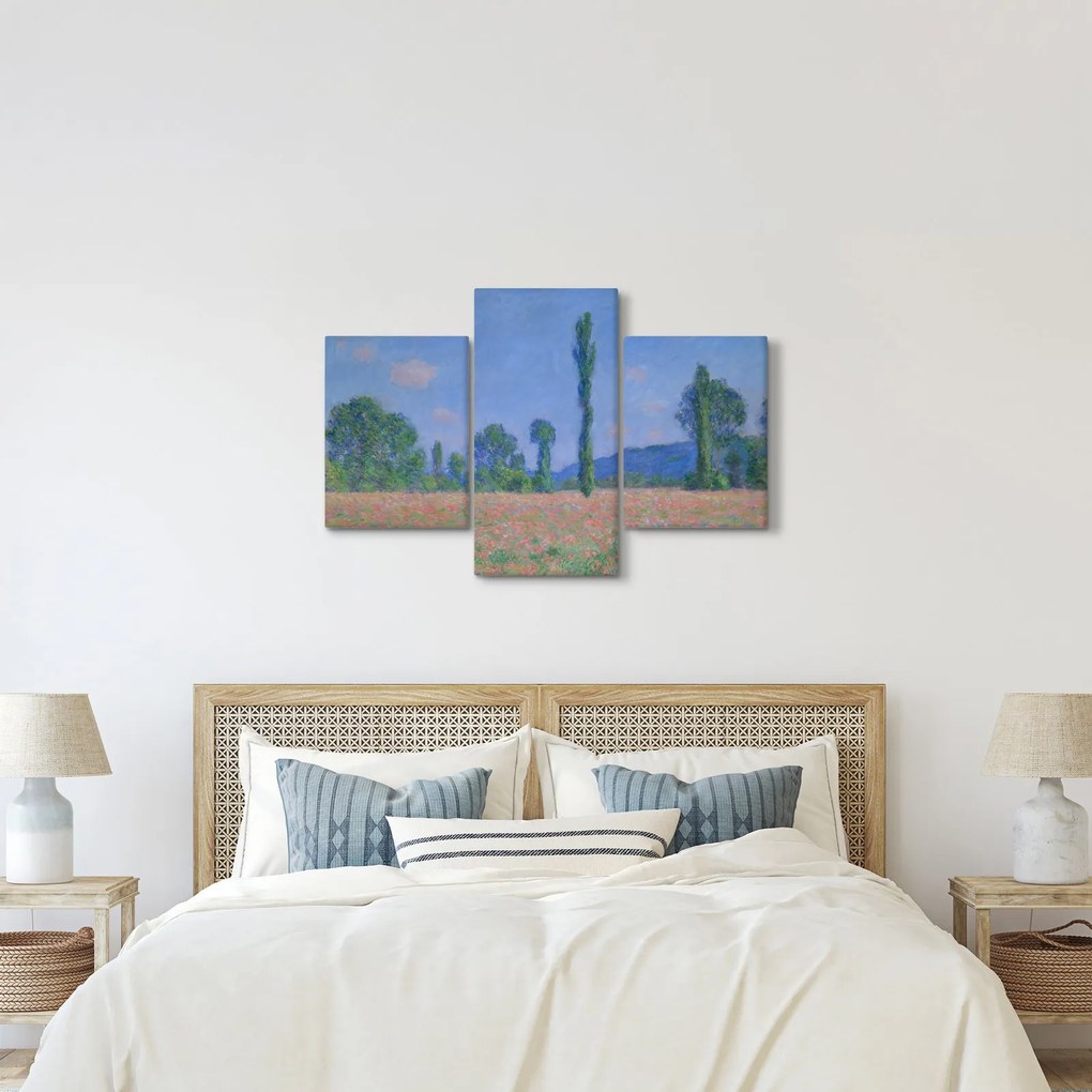 Kép - Claude Monet, Poppy Field (Giverny), reprodukciók (90x60 cm)