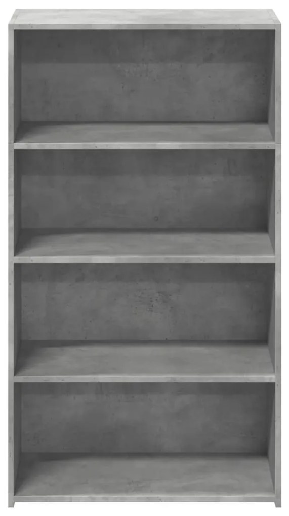 betonszürke szerelt fa magasszekrény 70 x 41 x 124 cm