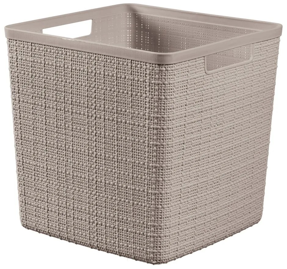 Tároló műanyag tárolókosár 28x28x27 cm Jute – Curver
