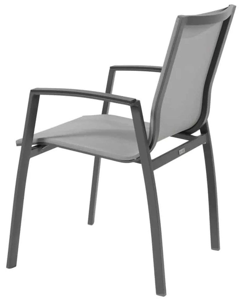 Heritage teak Torino étkezőgarnitúra antracit 1+6