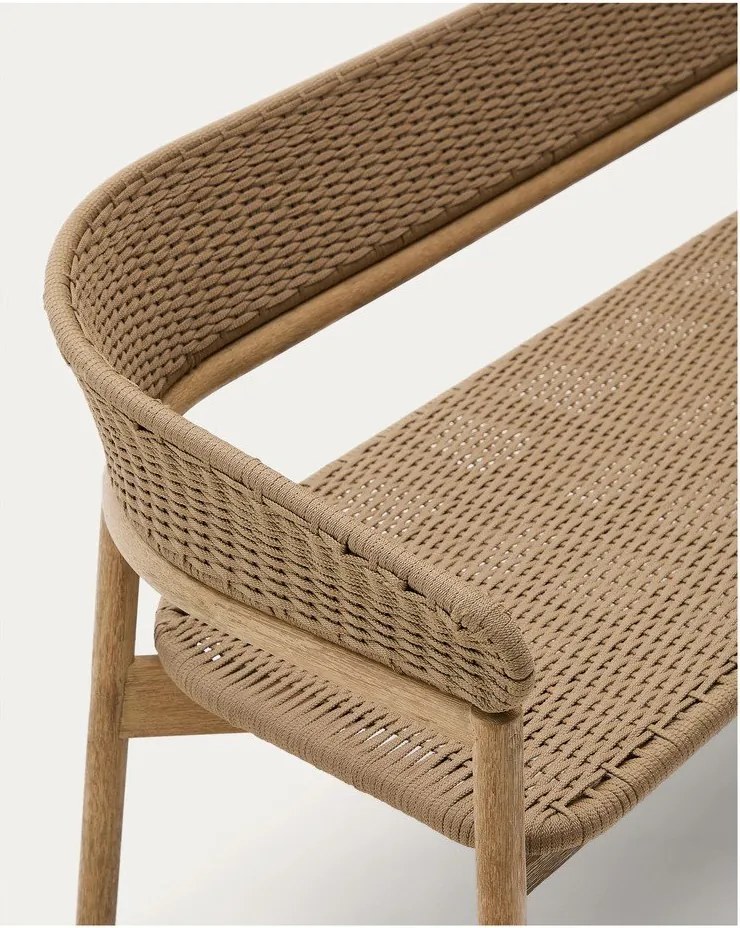 Bézs-natúr színű akácfa kerti kanapé Arinella – Kave Home