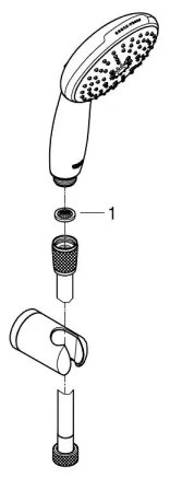 GROHE 26769001 - VITALIO START 110 zuhanyszett, 1750 mm, fényes króm