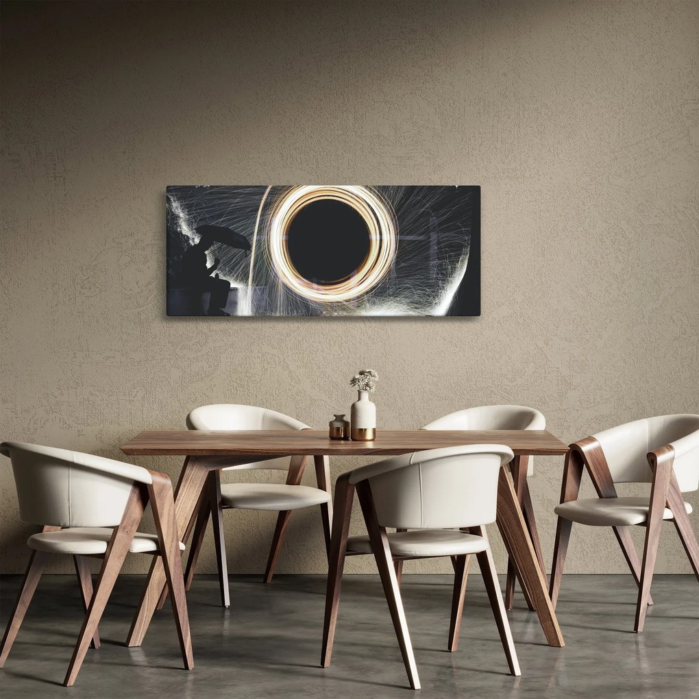 Kép - Világos show az esőben (120x50 cm)