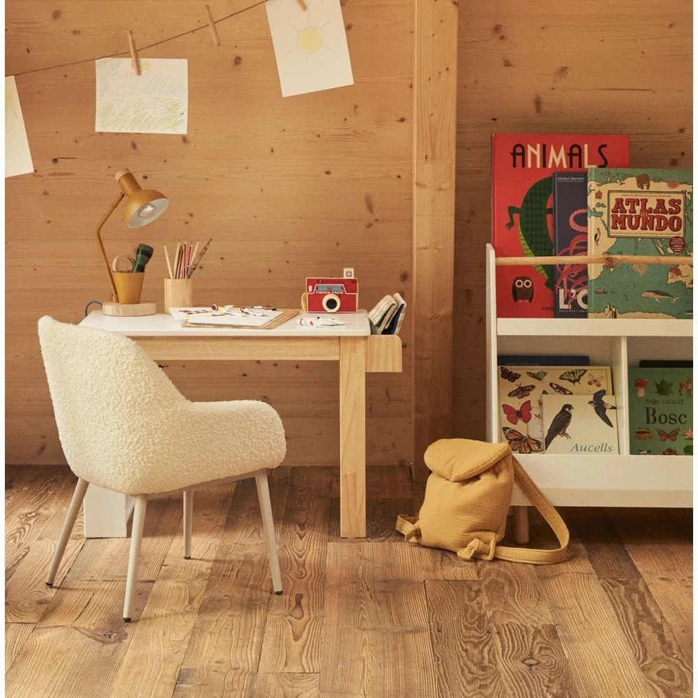 Gyerek íróasztal fehér asztallappal 40x77 cm Serwa – Kave Home