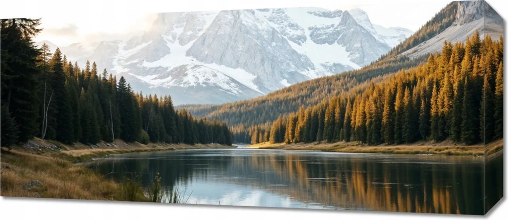 Vászonkép 70x30cm Vászonkép Hálószoba Nappaliba Panoráma Erdő 2