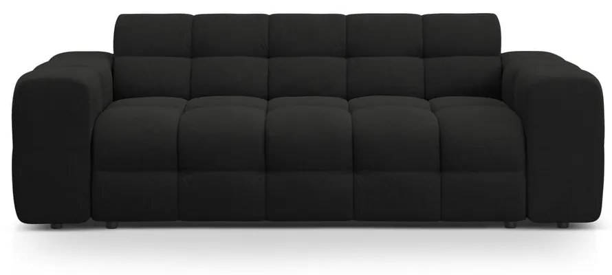 Fekete kanapé 222 cm Kendal – Micadoni