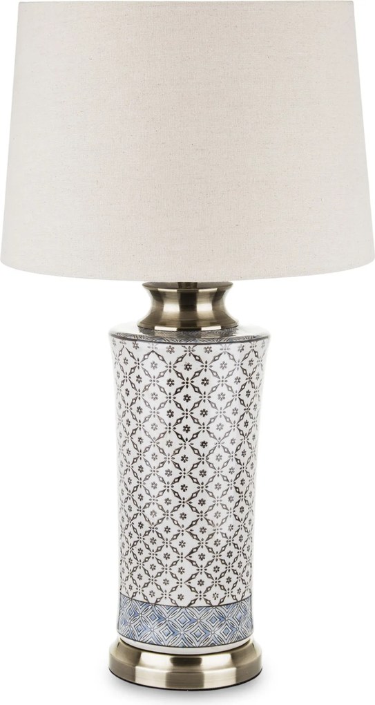 Klasszikus nagy asztali lámpa lámpaernyővel kerámia dekoratív éjjeli lámpa