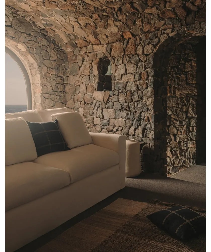 Bézs len kanapé 340 cm Nora – Kave Home