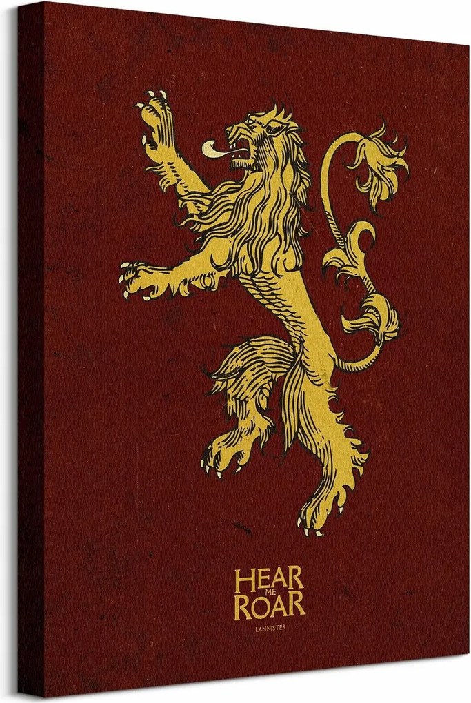Trónok harca Lannisterek címere Vászonkép 40x50