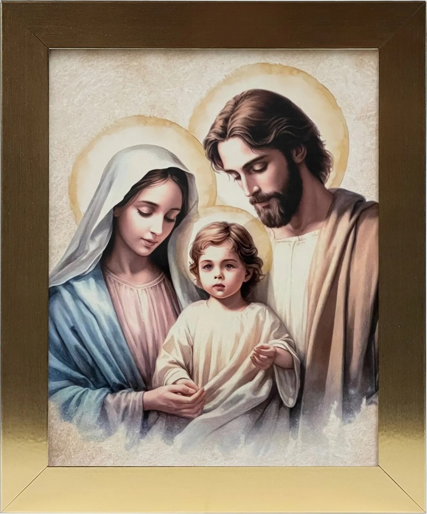 Vászonkép 30x25 Szent Család Arany Keret