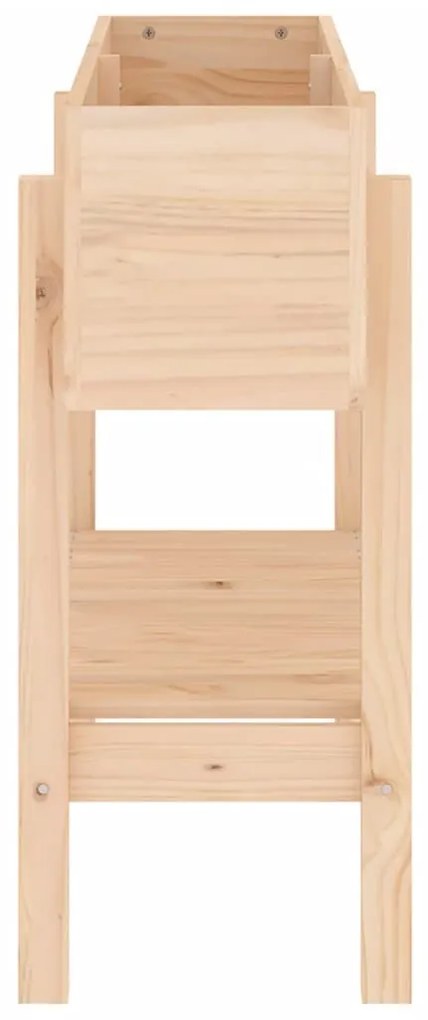 tömör fenyőfa kerti magaságyás 101 x 30 x 69 cm