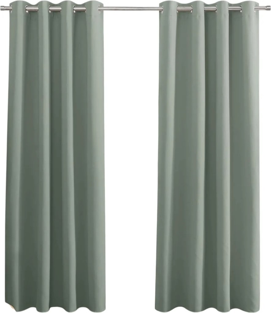 Pony Dance Zsályás sötétítő függöny 220x140 cm áttetsző 2db