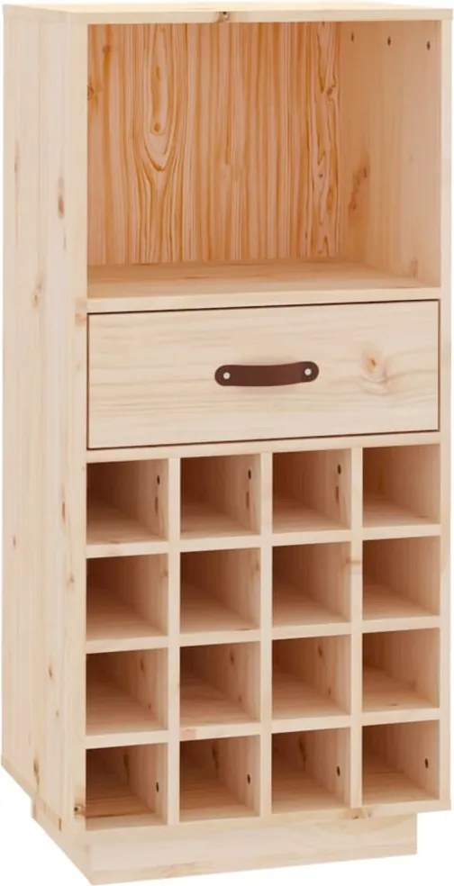 vidaXL tömör fenyőfa borszekrény 45x34x100 cm