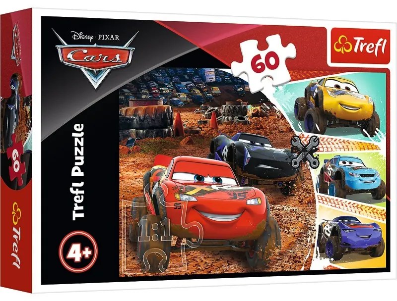 Gyerek puzzle - Autók Monster Trucks 60 db