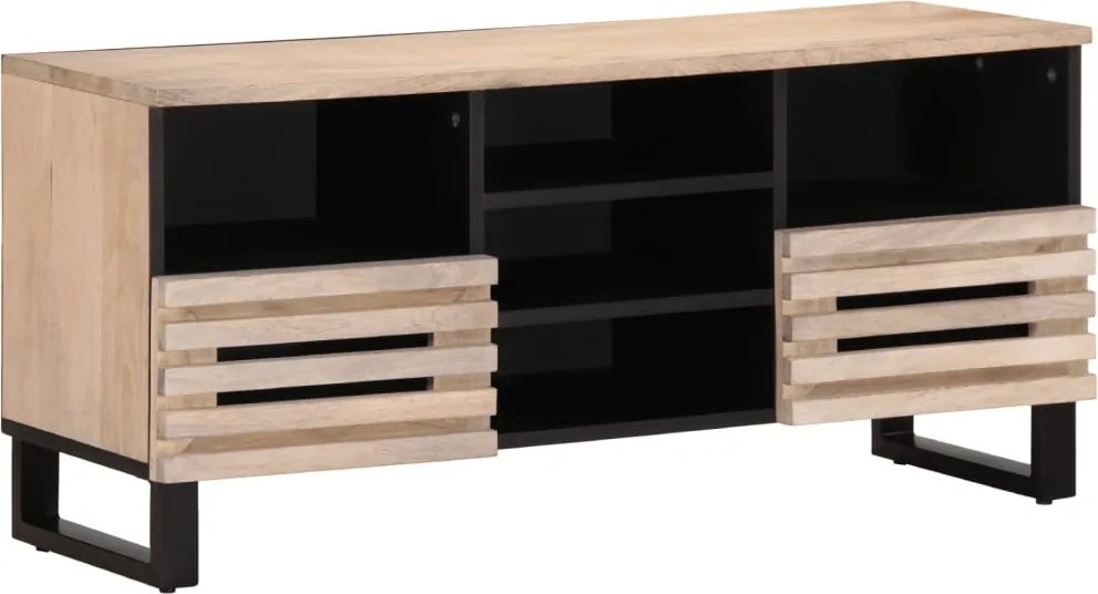 vidaXL tömör mangófa TV-szekrény 100 x 34 x 46 cm
