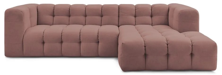 Világos rózsaszín sarokkanapé (jobb oldali) Cloud – Bobochic Paris