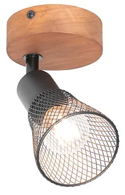 Ipari reflektor fekete fával - Kristina