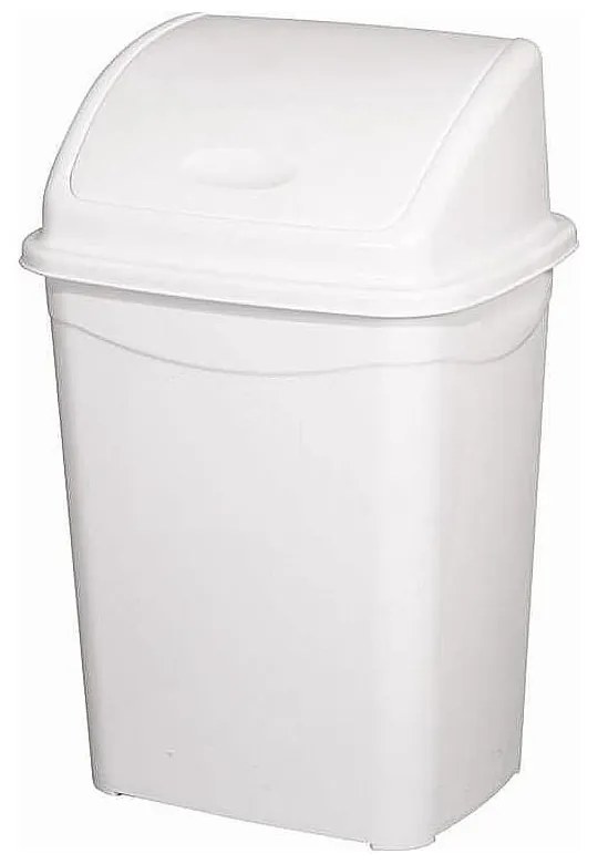 Planet Billenőfedeles szemetes kuka, műanyag, luxury, fehér, 4 L
