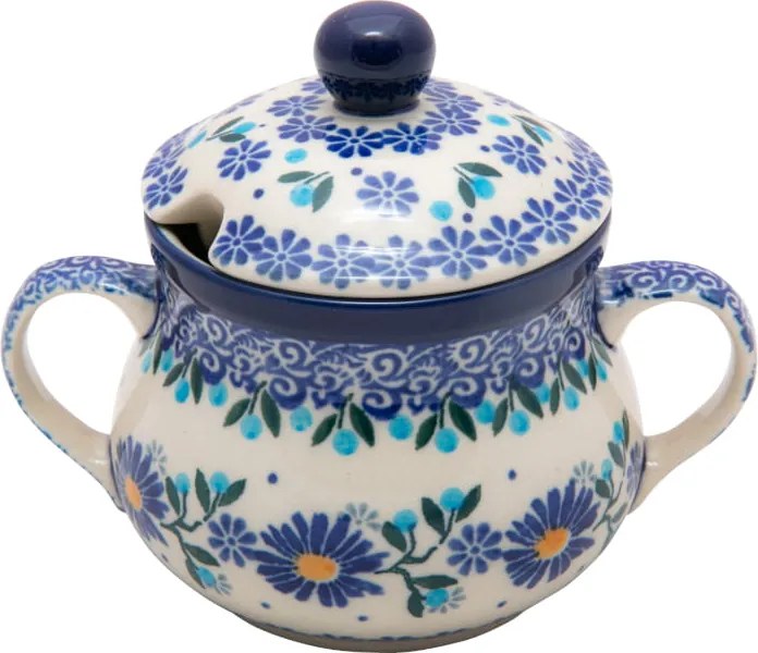 Cukortartó 200 ml Művészeti Kerámia Boleszláv dek 2392 Virágok Ókor