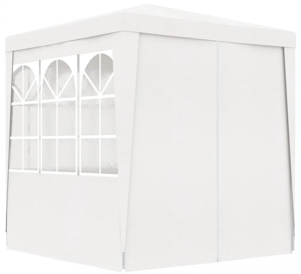 fehér rendezvénysátor oldalfalakkal 2 x 2 m 90 g/m²