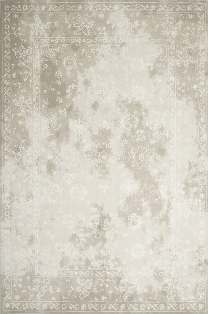 Nappali Szőnyeg Modern Puha Növényi Dísz Bézs Illusion 140x190 cm