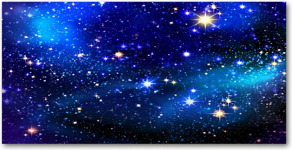 Fotó üvegkép Csillagos égbolt 140x70