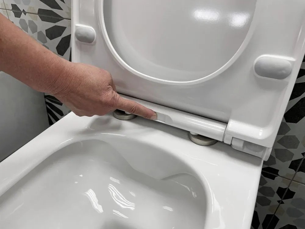 Sanovit AVVA fali WC - rimless - perem nélküli - rejtett szerelésű - mély öblítésű - 53 cm