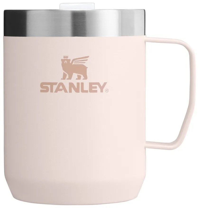Világos rózsaszín rozsdamentes acél termobögre 230 ml Stay-Hot Camp Mug Rose Quartz – Stanley