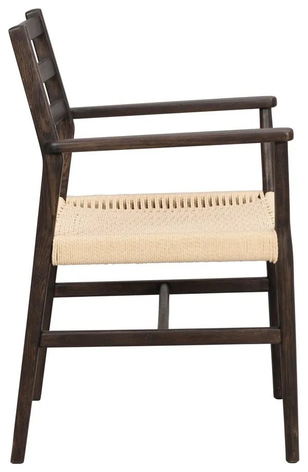 Natúr színű-sötétbarna étkezőszék Harlan – Rowico