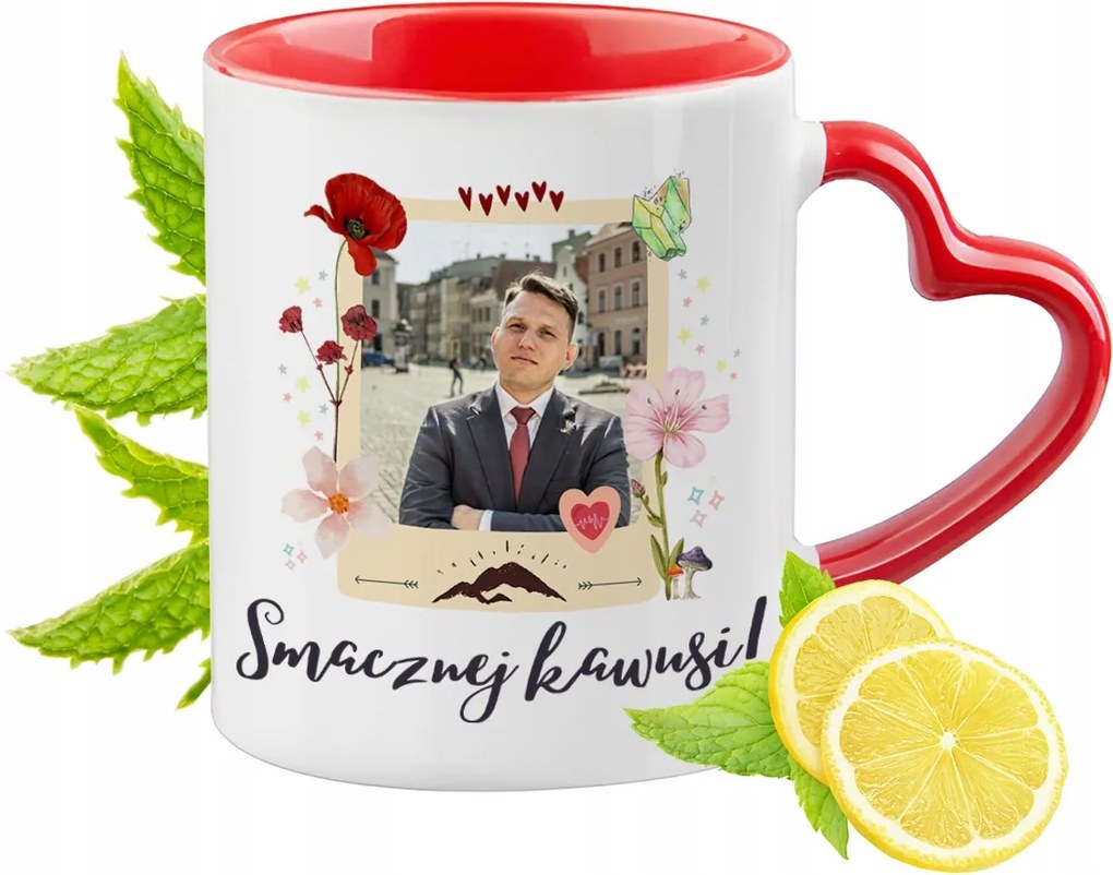 Mentzen Piros, Szív alakú füllel Ajándék