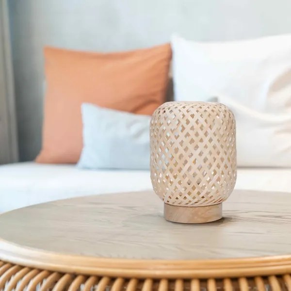 Solight WO3107 - LED Dekoratív asztali lámpa BOHO LED/2xAAA rattan