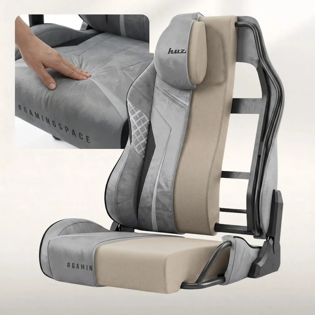 Ultra Gravity, Game szék, ergonomikus, velúr, szürke