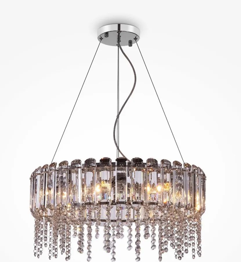 MAYTONI MOD097PL-08CH HAIL Kristály Függesztett Lámpa Króm E14 IP20