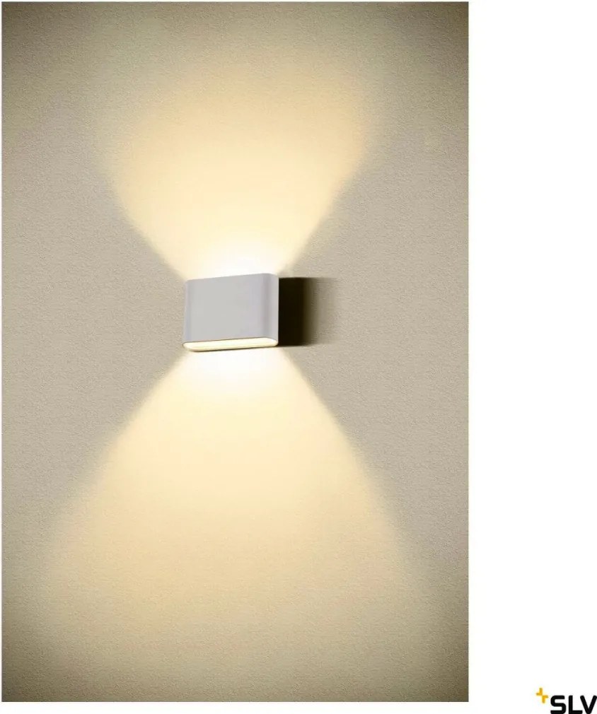 SLV 1007143 OVAL Modern Kültéri Fali Lámpa Fekete, Átlátszó LED IP65