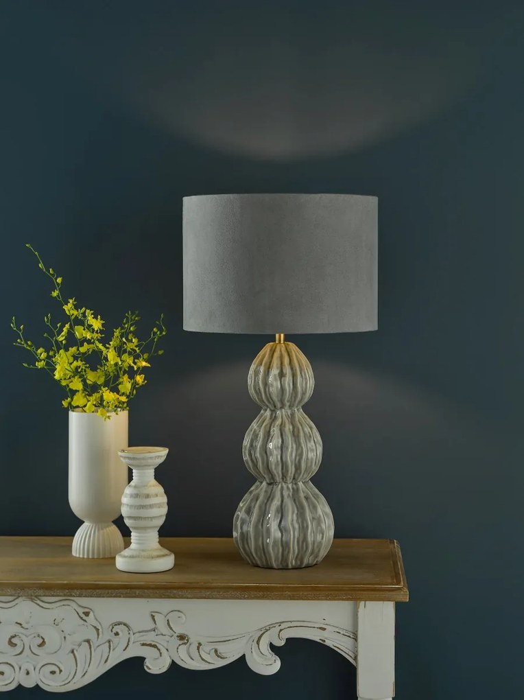 Dar Lighting modern asztali lámpa lorelai szürke darlor4239