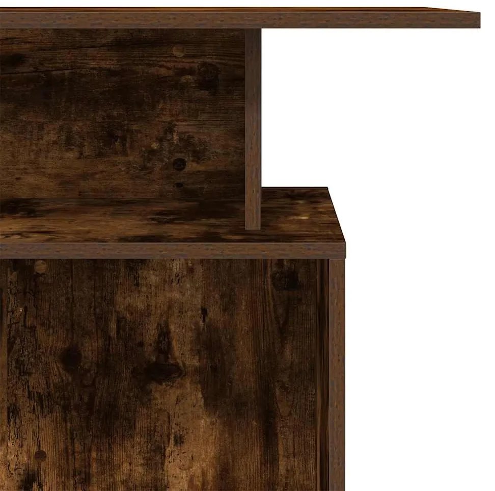 recepciós pult füstös tölgy 100x40x104 cm szerelt fa