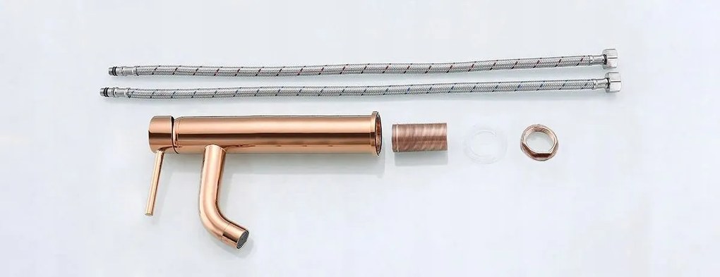 Rea Lungo Rose Gold magasított fürdőszobai mosdó csaptelep