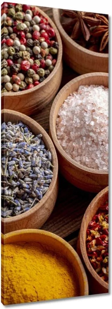Vászonkép 40x100 Só Ánizs Fahéj kurkuma