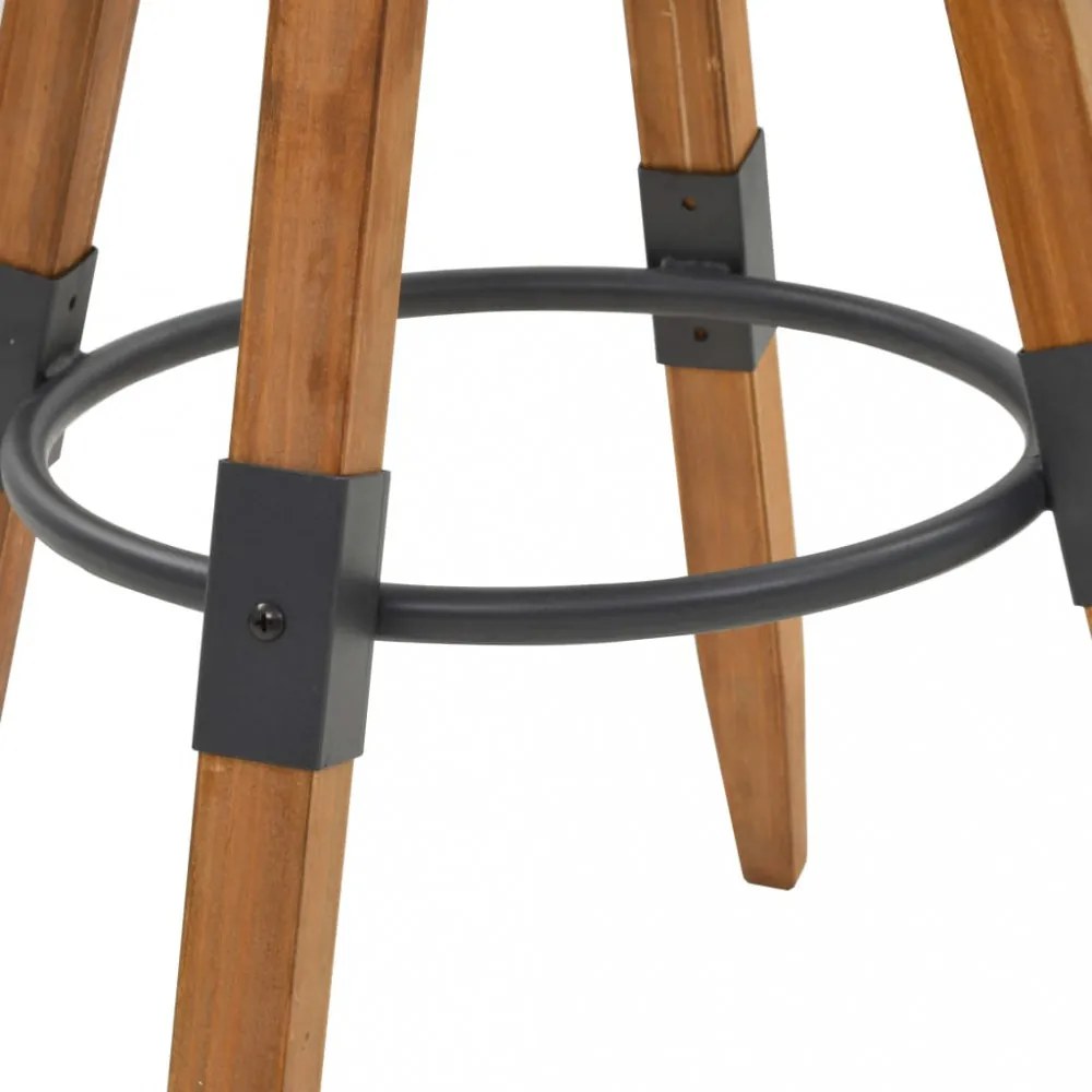 2 db állítható, tömör fenyő bárszék 53,5 x 53,5 x 79 cm