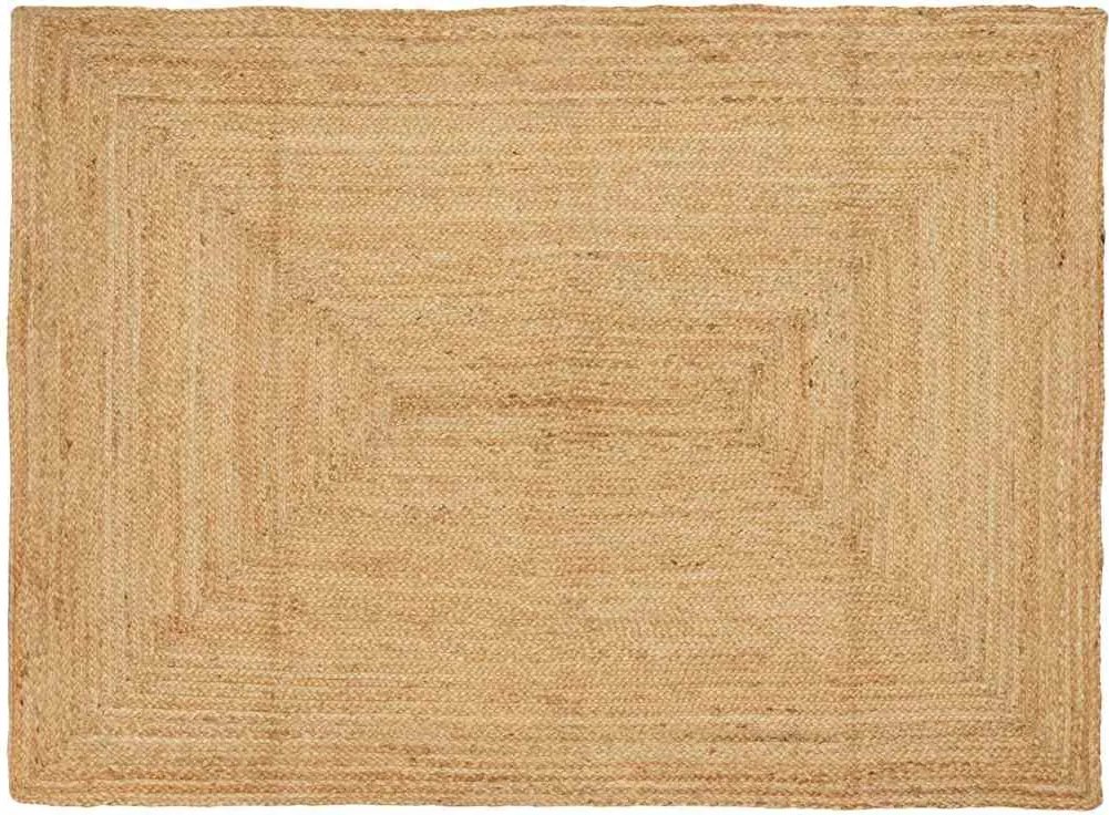 vidaXL Területi szőnyeg Bézs 140 x 200 cm Juta