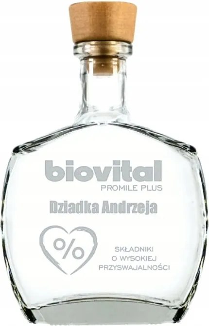 Karafka 500 ml Nagyapa Napja üveg alkoholhoz Vicces Ajándék ajándéktárgy