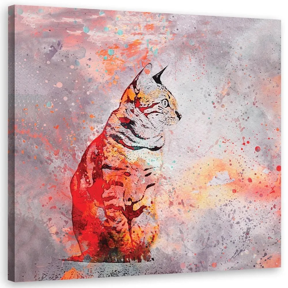 Gario Vászonkép Akvarell hiúz - Andrea Haase Méret: 60 x 60 cm