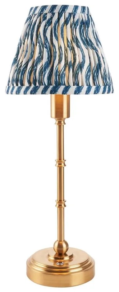 Endon 114796 - LED Dimmelhető Asztali lámpa tölthető BURLEY LED/1,5W/5V réz/kék