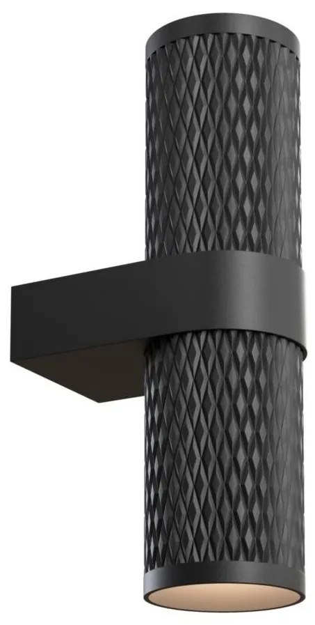 Maytoni C069WL-02B - Fali spotlámpa FOCUS 2xGU10/7W/230V fekete