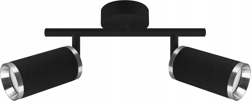 Fali-mennyezeti spot lámpatest Frida Spt GU10 2I fekete/króm