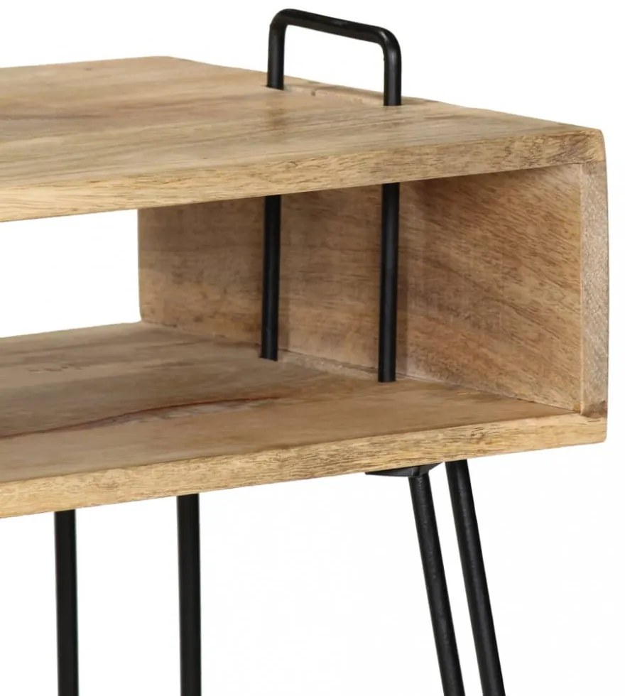 tömör mangófa konzolasztal 115 x 35 x 76 cm