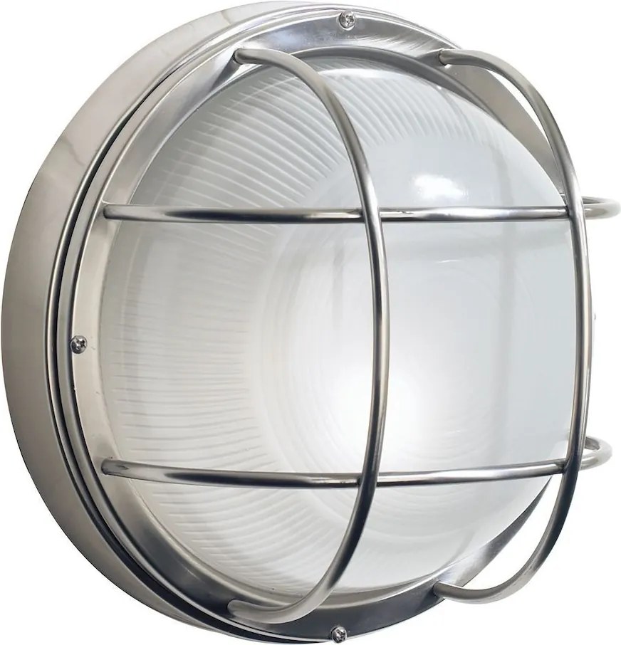DAR LIGHTING SAL5044 SALCOMBE Klasszikus Kültéri Fali Lámpa Átlátszó, Rozsdamentes Acél E27 IP44