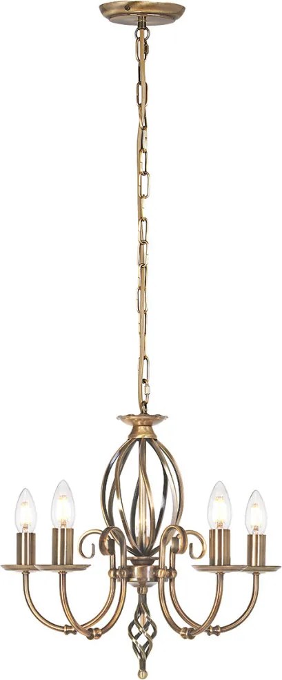 Elstead Lighting ARTISAN ART5-AGD-BRASS Csillár 5x60W/E14