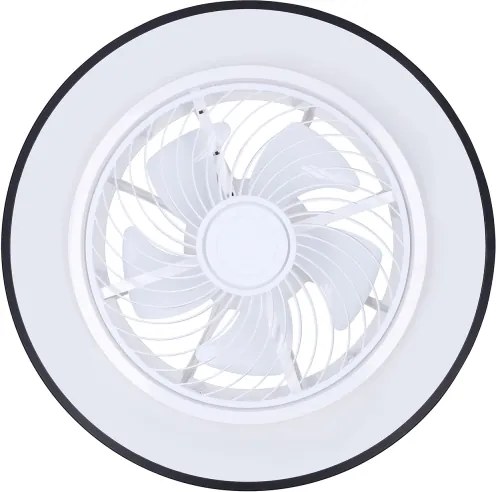 Brilagi-LED állítható lámpa ventilátorral LED/30W/230V 3000-6500K fekete+DO