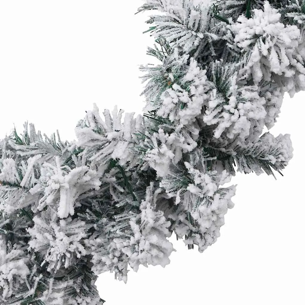 zöld karácsonyi girland LED fényekkel 5 m PVC